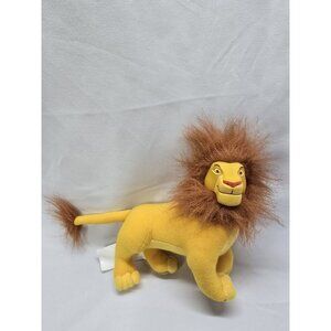 Disney Applause The Lion King Adult Simba Plush Doll Vinyl Plastic Face 10" Long